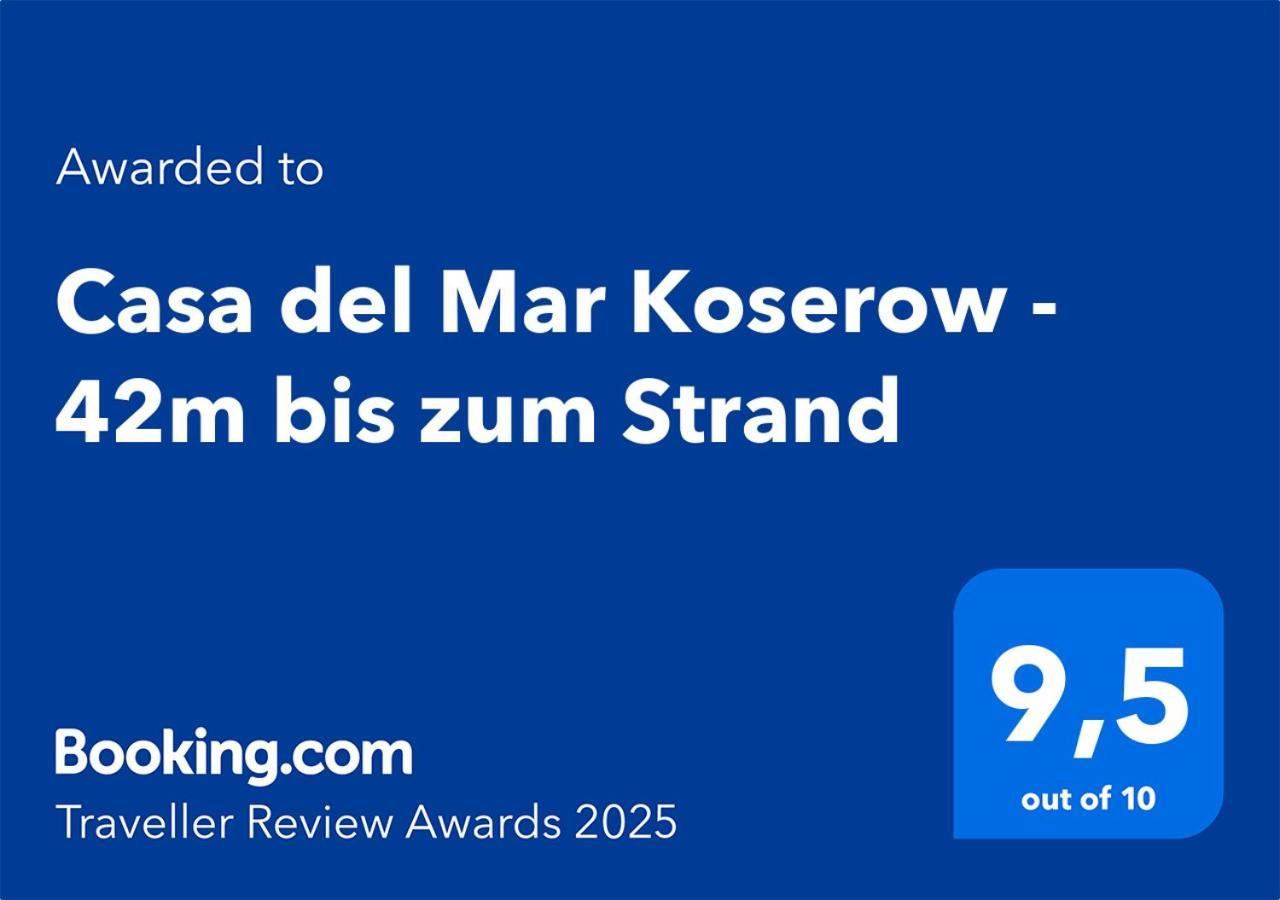 Fewo Am Strand In Koserow - Casa Del Mar - 42M Bis Zum Strand Exterior foto